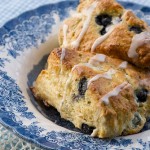 Glazed Blueberry Scones