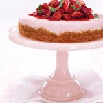 No Bake Strawberry Cheesecake