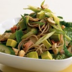 Low Calorie Soba Noodle Tofu & Avocado Salad